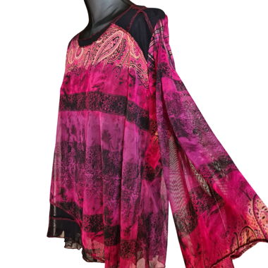Long sleeve asymmetrical top Lady Belle Paris 