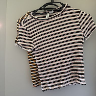 2 T-shirt da donna a righe