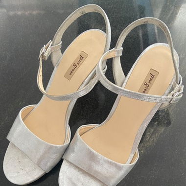 Silber Sandalen