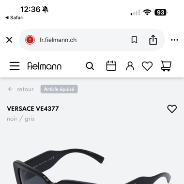 Lunettes de soleil Versace 