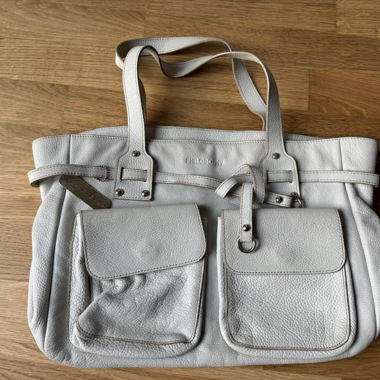 PHILOSOPHY Leder Handtasche offwhite