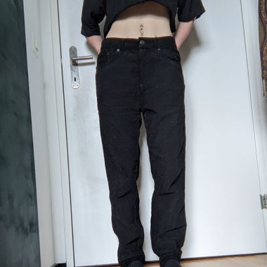 Pantaloni in velluto a coste BDG neri W30 L32