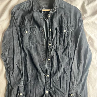 Camicia in denim grigio scuro Jack & Jones - M 