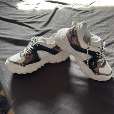 Baskets chunky blanches