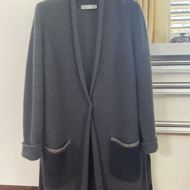 Cardigan long en maille
