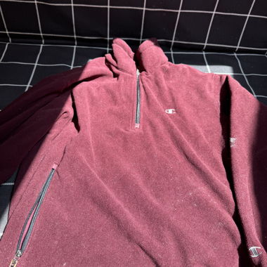 Champion Fleece-Pullover Bordeaux M