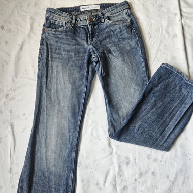Bershka Jeans Bootcut-blue denim