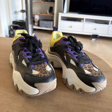 Buffalo-Sneaker mit Chunky-Leopardmuster