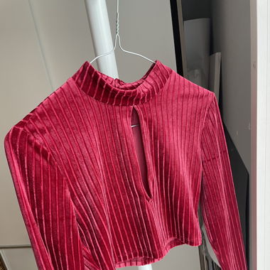 Red Samt longsleeve