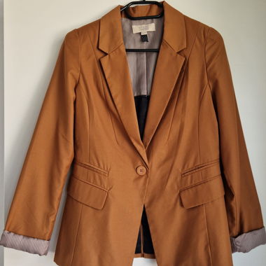 Blazer Bershka marrone caramello, taglia XL