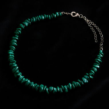 Collier en malachite