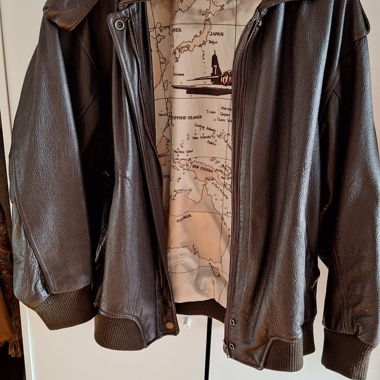 The Flight Club Leather Bomber Jacket