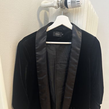 Samt Blazer schwarz