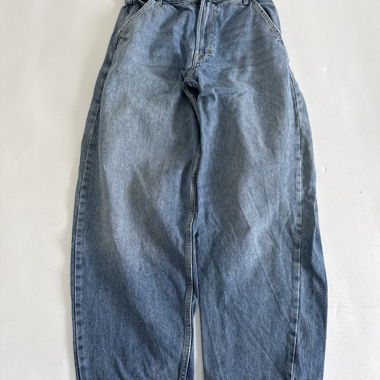 Bershka Jeans Blau Wide-Leg