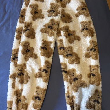 Pantalon en fausse fourrure