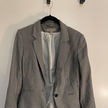 H&M houndstooth suit jacket