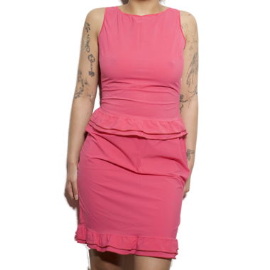 Pink Sleeveless Ensemble Anti Flirt
