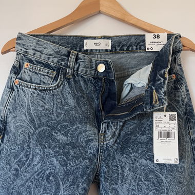 Jeans mango fleuri