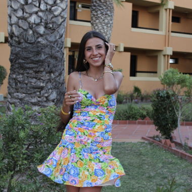 Robe courte Zara à imprimé floral