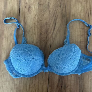 Reggiseno in pizzo blu di gilly hicks (taglia UE 75C)