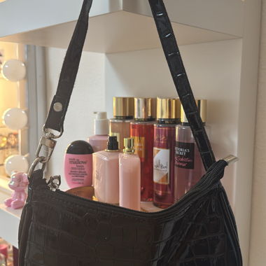Sac noir brillant