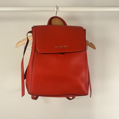VALENTINO MARIO /  RED LEATHER BACKPACK
