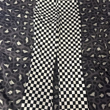 Checkered Flared Pants