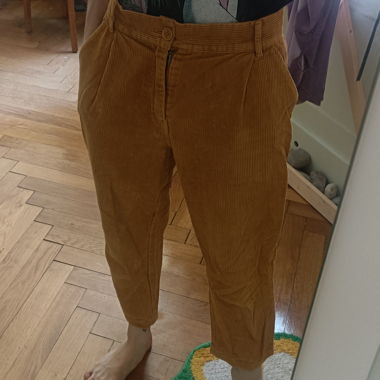Mustard yellow corduroy pants