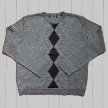 Maglione grigio argyle