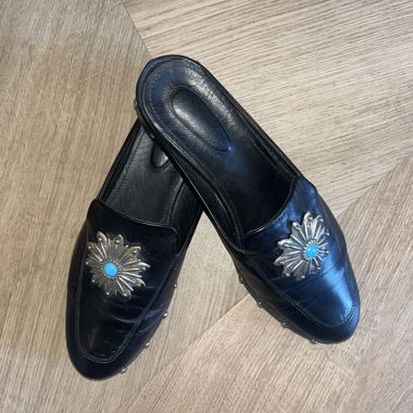 The Kooples Mules Turquoise bijoux 