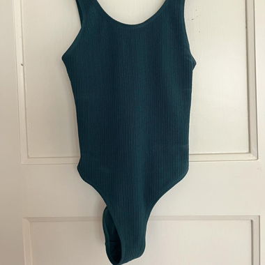 Costume intero a tinta unita verde acqua