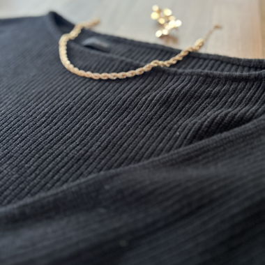 Maglione in maglia nero