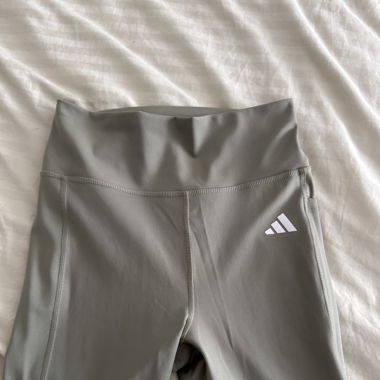Green adidas leggings
