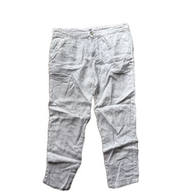 Pantaloni in lino bianchi