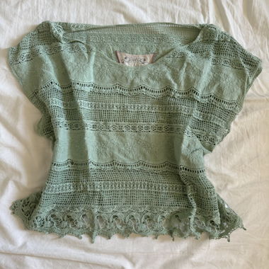 Mint Green Lace Top