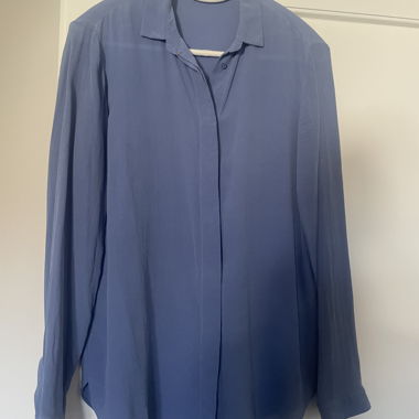 Blue Bluse Massimo Dutti