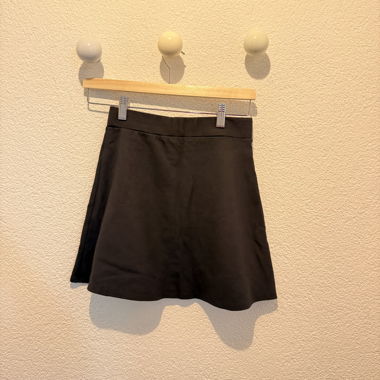 Black mini skirt