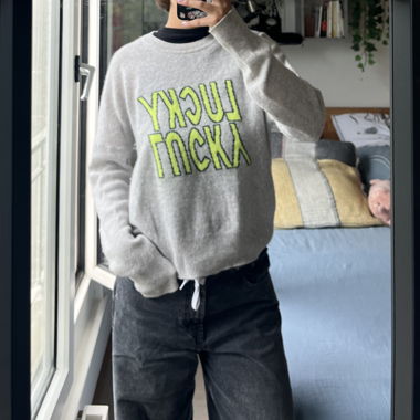 Pull 100% cachemire gris 