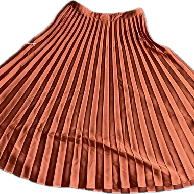 Orange Plisse Jupe 34