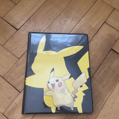 Pokemonkarten im Buch