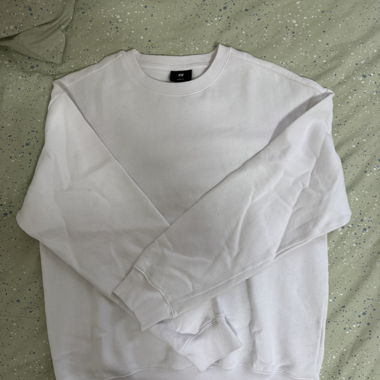 Felpa bianca H&M girocollo