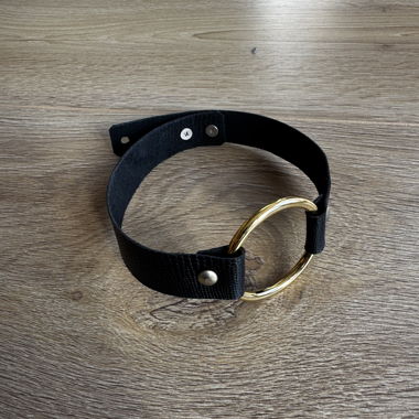 Black-Gold Choker-Halskette