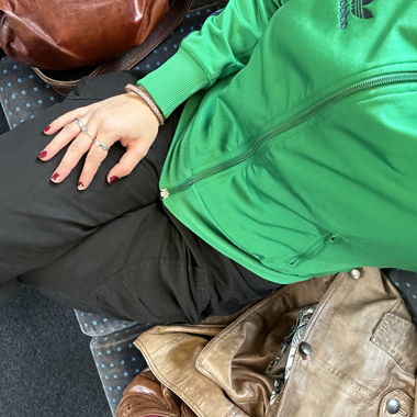 Giacca Adidas verde