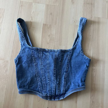 Denim Corset Top
