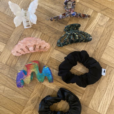 Jeu d’élastiques à cheveux & pinces griffes