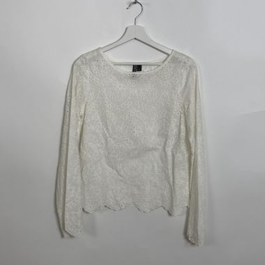 White Pieces Spitze-Longsleeve