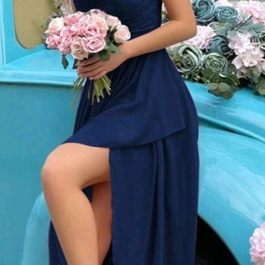 Robe de soirée bleu marine