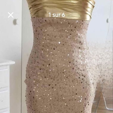 Superbe Robe sirène a paillette T.36-38