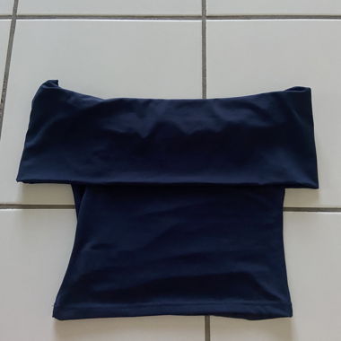 Top a Fascia blu navy