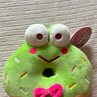 Peluche donut grenouille Keroppi, neuf